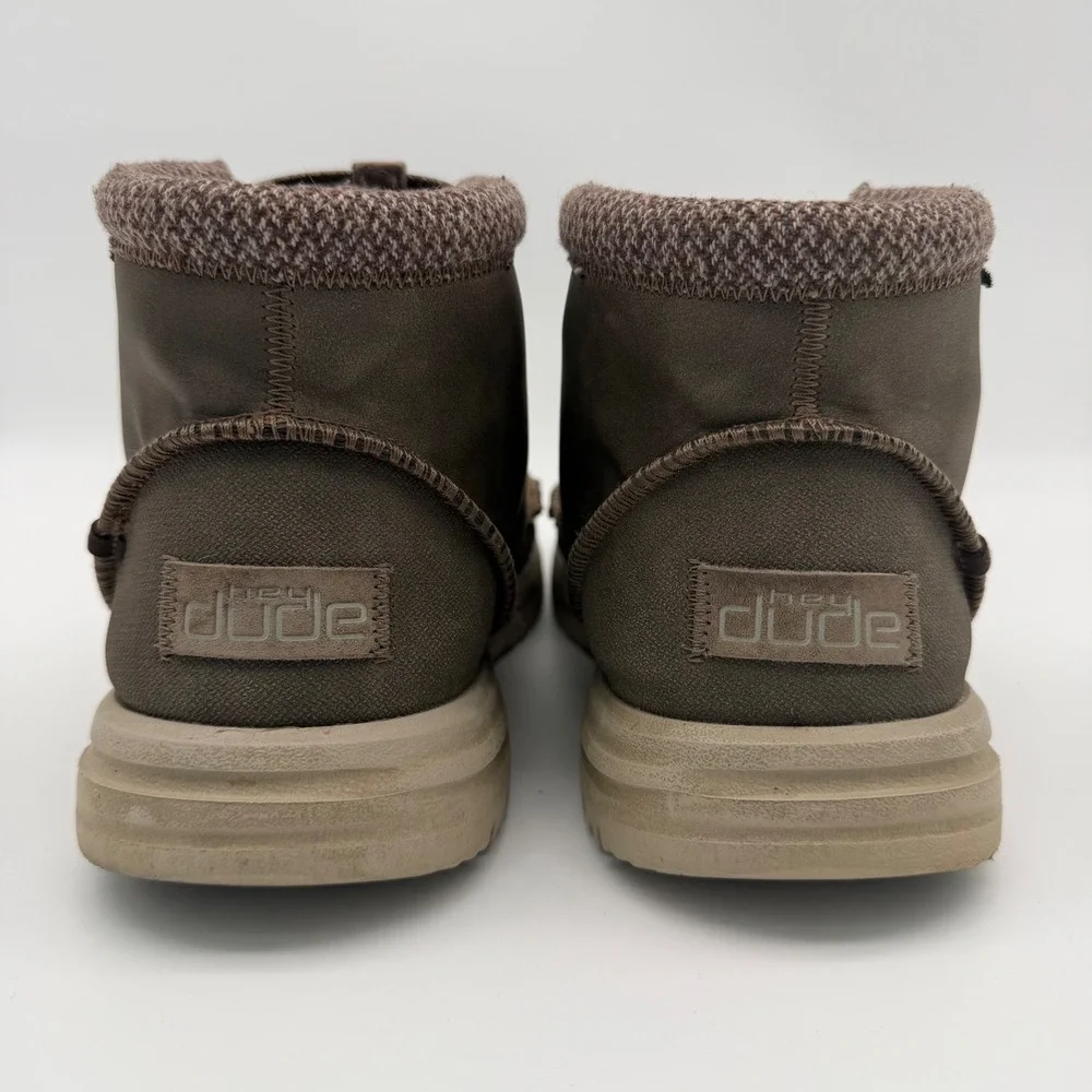 Hey Dude Bradley Boots Mens 13 Chocolate Brown Shoes Classic Casual
